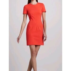 Diane Von Furstenberg Women's Orange Yazmine Dress Size 2